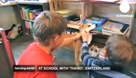 ცხოველები სკოლაში - სიახლე განათლების სისტემაში (+ვიდეო)